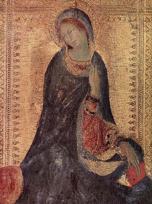 Simone Martini Her Madona of the Sign Norge oil painting art
